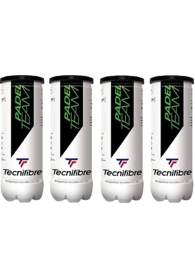 Tecnifibre Padel Team 3'lü 4 Kutu Padel Topu Çok Renkli