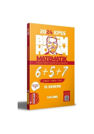 2024 Kpss Matematik Tamamı Çözümlü 6+5+7 Deneme / İlyas Güneş