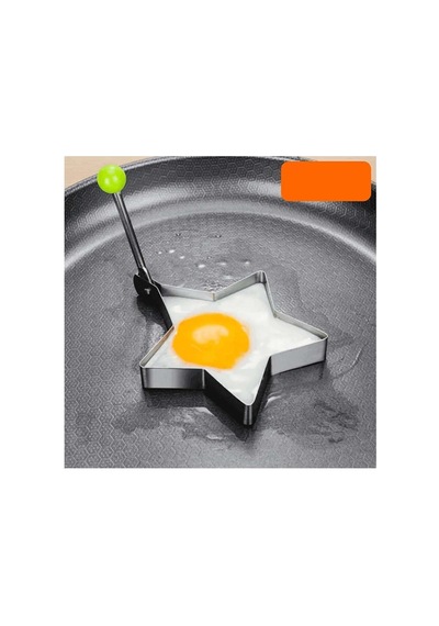 Metalik Yıldız Şeklinde Metal Omlet Yumurta Ve Krep Kalıpları Evimdeyokyok