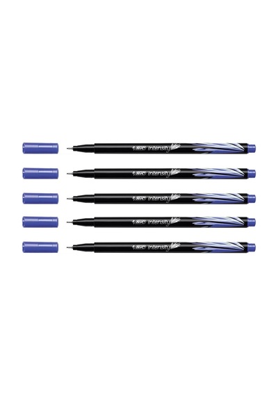 Fineliner Intensity Fineliner Halka Uçlu, Metal, 0,4 Mm, Mavi, 5 Adet