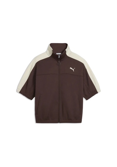 Puma T7 Short Sleeve Jacket Kahverengi Kadın Ceket