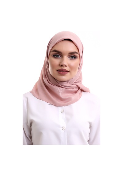 Kofra Desenli Baş Örtü - Pembe