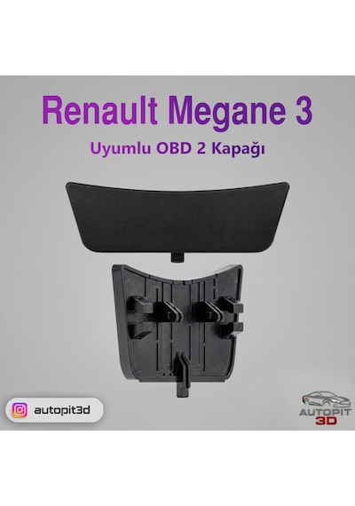 Renault Megane 3 Uyumlu Obd 2 Orta Konsol Yuvası Kapağı