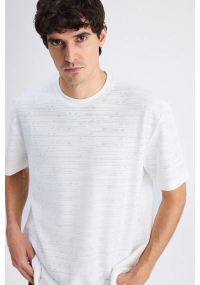 Twn Relaxed Fit Ekru Düz T-shirt 6ec144701626m Çok Renkli