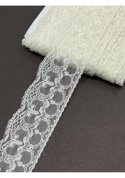 Karan Tuhafiye Dantel/kolberli Dantel / 2 Metre Boyunda / 6 Cm Eninde, Krem Genel