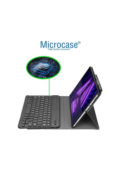 Lenovo Uyumlu Tab M10 Tb-X306F 10.1 Bluetooth Klavyeli Kılıf - Bkk1