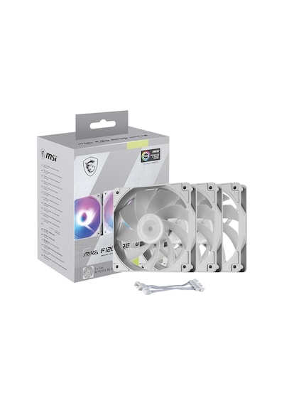 Msı Mag F120 Argb Whıte-3rw 120mm Argb Beyaz Kasa Fanı Azaz0msı0010