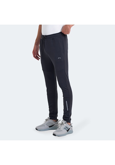 Slazenger KOX I Erkek Cepli Dar Paça Gri Eşofman Altı
