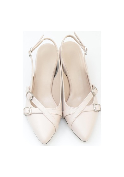 Nesilshoes Nesil Shoes Tam 183 Ten Kalın Topuklu Kadın Sandalet