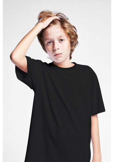 Lescon Çocuk Kısa Kollu T-Shirt 24S-3298-24B Siyah