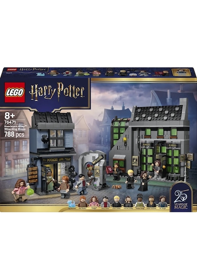 LEGO® Harry Potter™ Knockturn Yolu Büyücü Mağazaları 76471 - 8 Yaş ve Üzeri için Minifigür İçeren Oyuncak Yapım Seti (788 Parça)