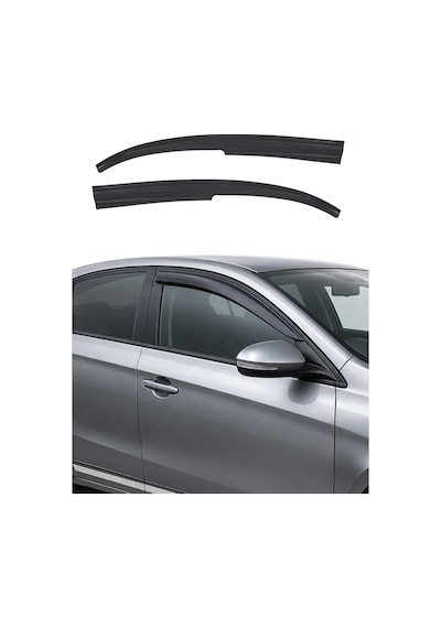 Renault Kangoo Iı 2008-2019 Uyumlu Araca Özel Sport Style Akrilik Cam Rüzgarlığı Koyu Duman 2 Parça