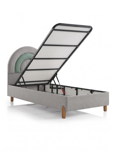 Tek Kişilik Yatak, Baza, Baza Başlık Seti Ortopedik Yataklı Sandıklı Baza 3 Lü Set 120 x 200 CM