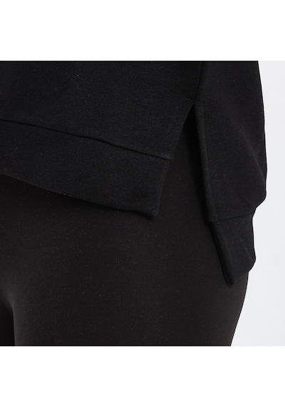Slazenger Magnet Kadın Sweatshirt Siyah St22Wk030-500 Siyah