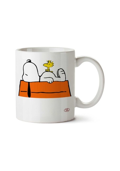 Snoopy 2 İki Tarafı Baskılı Kupa Bardak Çok Renkli