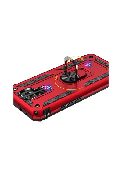 Xiaomi Redmi 9 Kılıf Zore Vega Kapak Siyah
