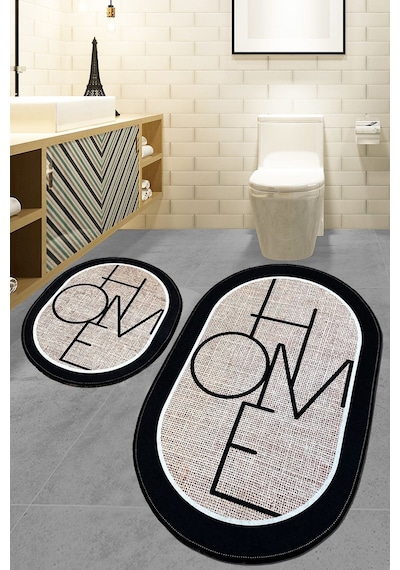 Chilai Home Mohe 2'li Set Banyo Halısı Djt Renkli