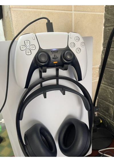 Ps5 Kol Ve Kulaklık Standı, Kol Ve Kulaklık Tutucu Aparat , Ps5 Çift Joystick Kumanda Standı,