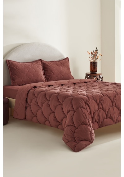 Karaca Home Cowrie Çift Kişilik Luxury Comfort Set Gül Kurusu