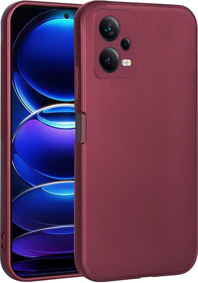 Xiaomi Redmi Note 12 5g Kılıf Zore Premier Silikon Kapak Mürdüm