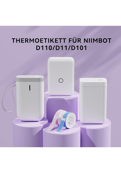 D110/d11/d101 Etiketler, Kendinden Yapışkanlı, 12 X 40 Mm Etiket Yazıcısı, Termal Kağıt, Okul, Ev, Ofis, Küçük İşletmeler İçin, 1 Rulo 160 Etiket / Rulo Pembe , D-pure-1240 Diğer