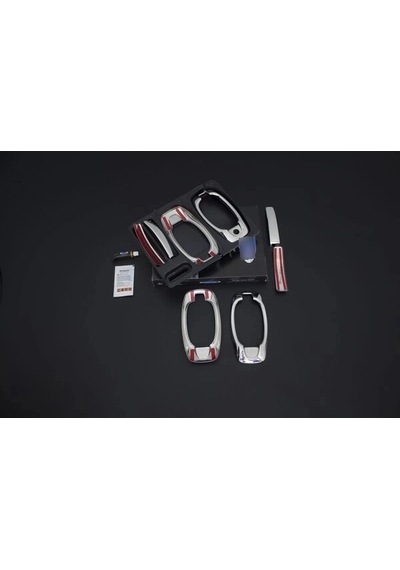 Citroen Nemo Krom Kapı Kolu 4 Kapı 8 Parça Set 2007-2016 Arası