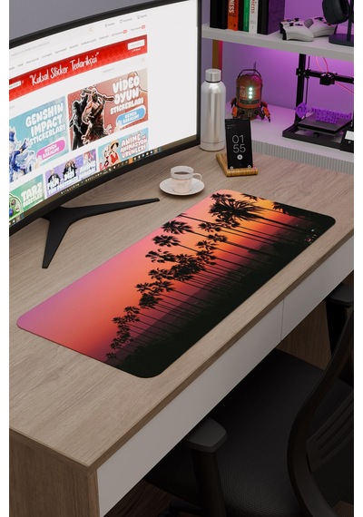 Kaliforniya Abd V2 70x30 Xl Gaming Kauçuk Kaymaz Taban Mouse Pad Fare Altlığı
