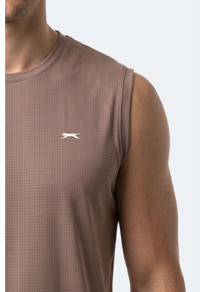 Slazenger Herofıt Erkek Kolsuz Vizon Atlet