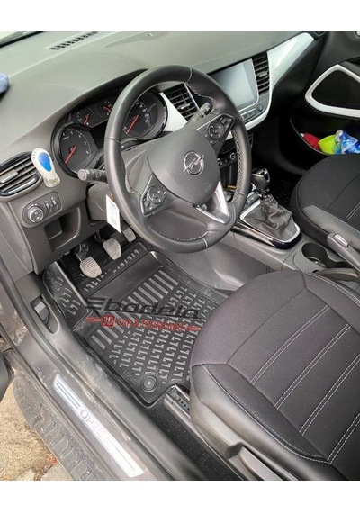 Opel Crossland X 2017-2025 3d Kauçuk Havuzlu Paspas Kokusuz