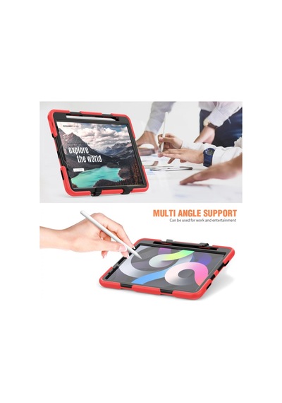 Tablet Tutucu Apple İpad Pro 11 2020 Kılıf Griffin Tablet Kapak - Kırmızı