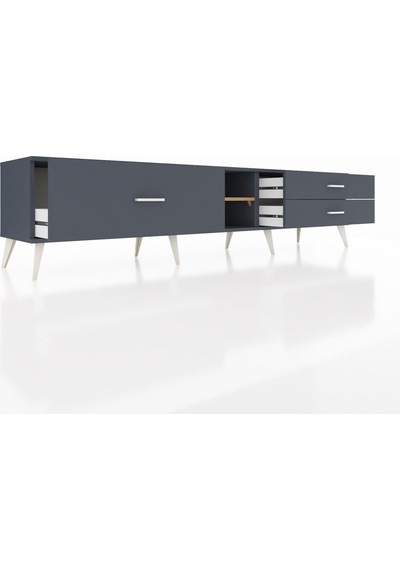 Hyperion Tv Ünitesi Tek Raflı 3 Çekmeceli 220x44x51 Antrasit-çam/antrasit Atlas Çam/antrasıt - Antrasıt Hyperion Tv Ünitesi Tek Raflı 3 Çekmeceli 220x44x51 Antrasit-çam/antrasit Atlas Çam/antrasıt - Antrasıt