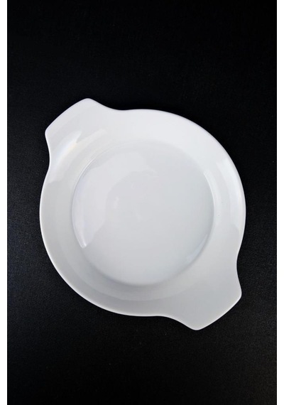 Digithome Porselen Kahvaltılık Sahan Isıya Dayanıklı Servis Sunum Tabağı Oval 18 Cm - 63393 C320.045