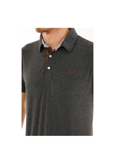 T8582 Dewberry Erkek T-shırt-antrasit Antrasit