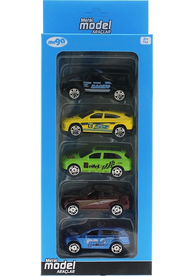 Mega Beşli Die Cast Model Araba Seti