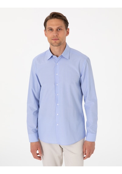 Pierre Cardin Erkek Açık Mavi Gömlek Desenli 50310777-vr003 Açik Mavi