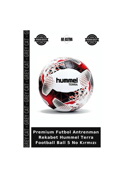 Premium Futbol Antrenman Rekabet Hummel Terra Football Ball 5 No Kırmızı