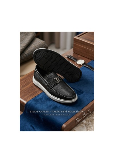 Pierre Cardin Erkek Siyah Hakiki Deri Loafer Günlük Ayakkabı Kalın Taban Hafif Özel Seri Tarz Model Pierre Cardin Erkek Siyah Hakiki Deri Loafer Günlük Ayakkabı Kalın Taban Hafif Özel Seri Tarz Model