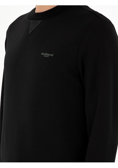 Siyah Regular Fit Sweatshirt
