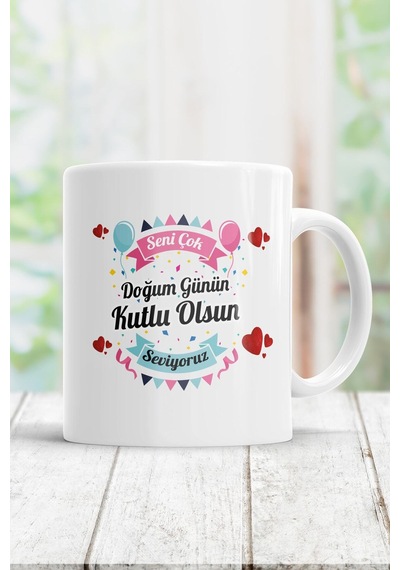 Doğum Günün Kutlu Olsun Kupa Bardak Beyaz