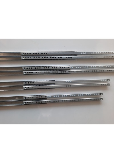 17mm X 438mm Bilyeli Ray 2 Takım 4 Adet Metalik