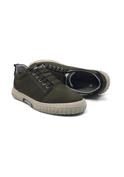 Taşpınar Ayakkabı Taşpınar 5600 %100 Nubuk Deri Ortopedik Erkek Rahat Günlük Spor Sneaker Yeni Sezon Ayakkabı 40-44 Haki