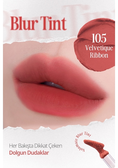 Clio Blur Efekti Veren Kadife Bitişli Dolgunlaştırıcı Tint Clıo Volumate Blur Tint 105 Velvetique Ribbon