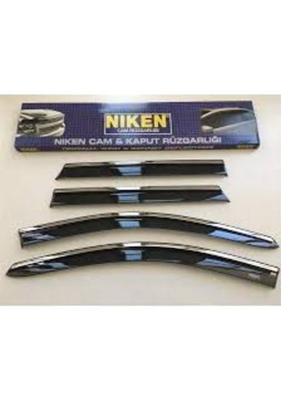 Seat Leon 2013 Sonrası Kromlu Cam Rüzğarlığı 4Lü Set Niken