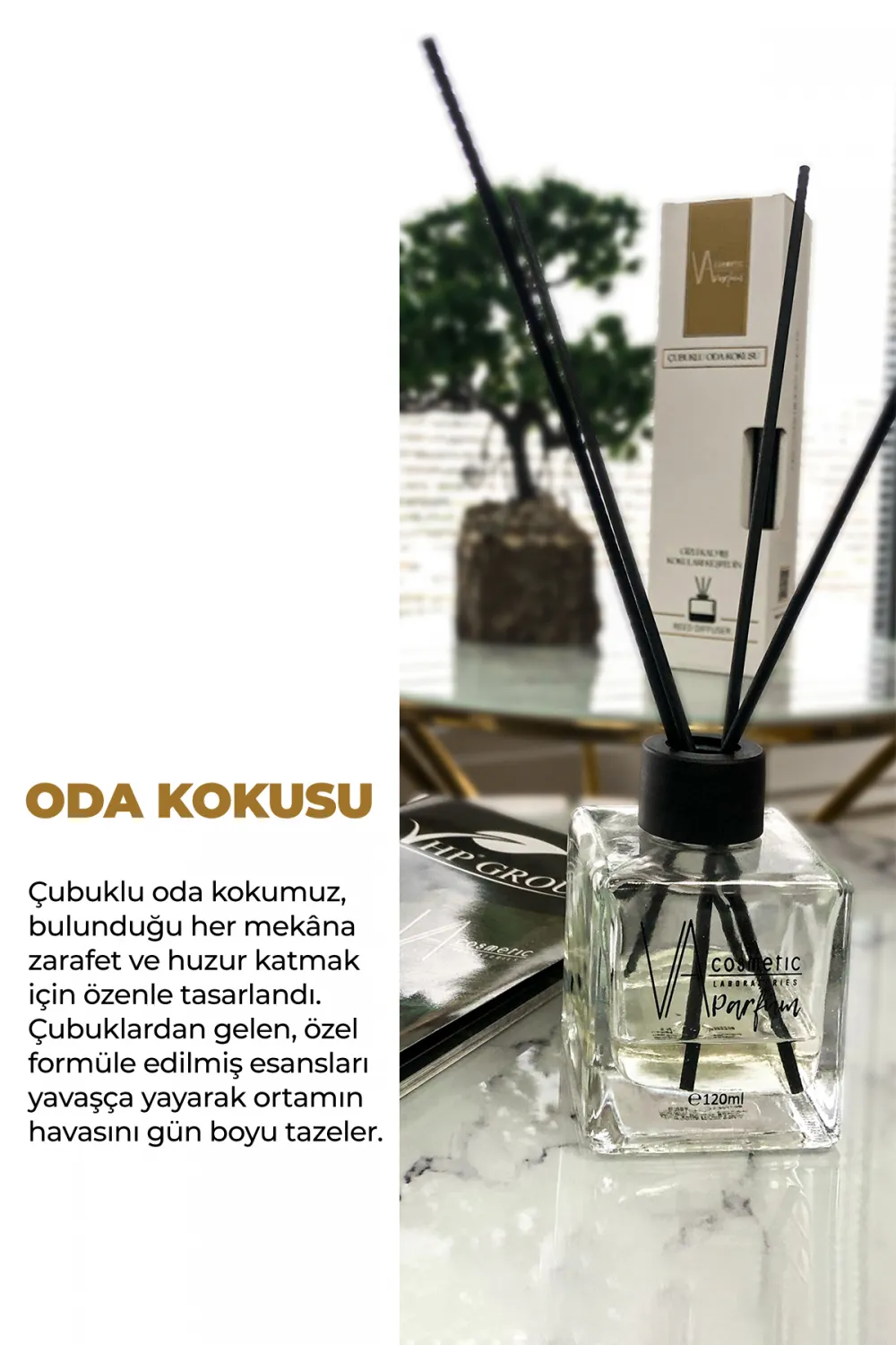 Va Cosmetıc Siyah Vanilya Çubuklu Oda Kokusu 120 Ml Siyah Vanilya