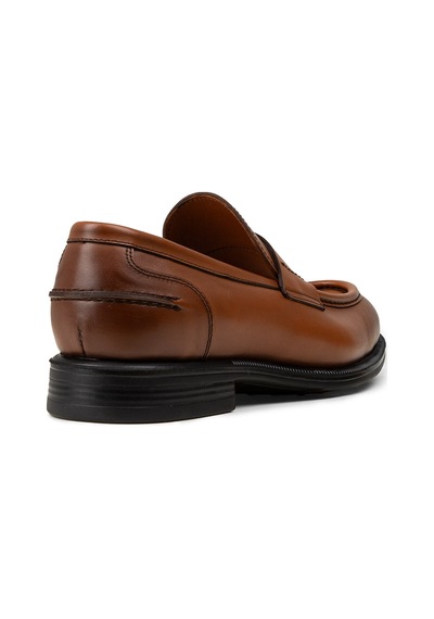 Deery Erkek Taba Renk Hakiki Deri Klasik Loafer Ayakkabı - 02025mtbac01 Taba