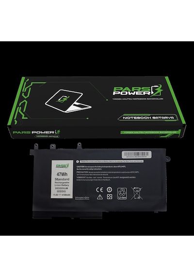 Dell Latitude 5280, P60f Batarya - Pil Pars Power