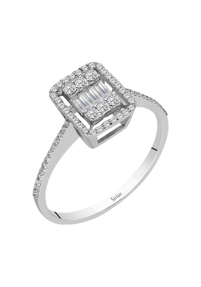 Sirius Pırlanta  Clarissima Stella Baget Pırlanta Yüzük 0804R0403