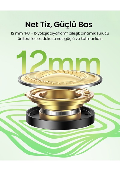 Ugreen Hitune P3 Yapay Zeka Gürültü Engelleyici Kablosuz Kulak İçi Kulaklık