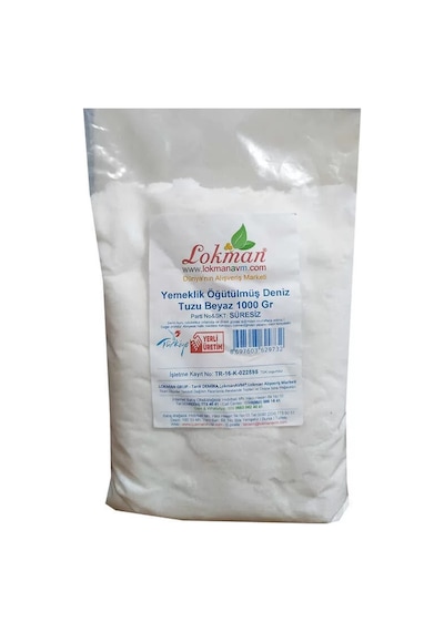 Yemeklik Öğütülmüş Deniz Tuzu Beyaz 1000 Gr