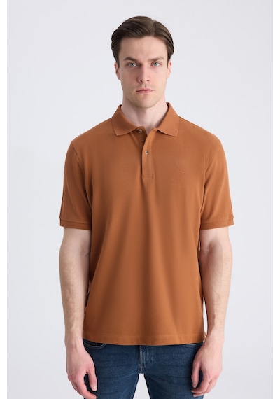 D's Damat Ds Damat Regular Fit Tarçın Pike Dokulu %100 Pamuklu T-shirt 4hc140211213m T30